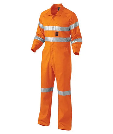KingGee Hi-Vis Summerweight Drill Reflective Combination Overall  K51305 Metro Workwear.