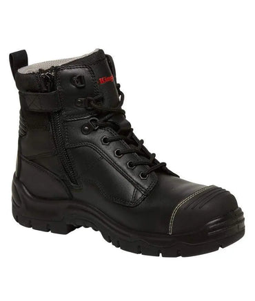 KingGee Phoenix 6CZ EH Side Zip Black Work Boot K27985 Metro Workwear.