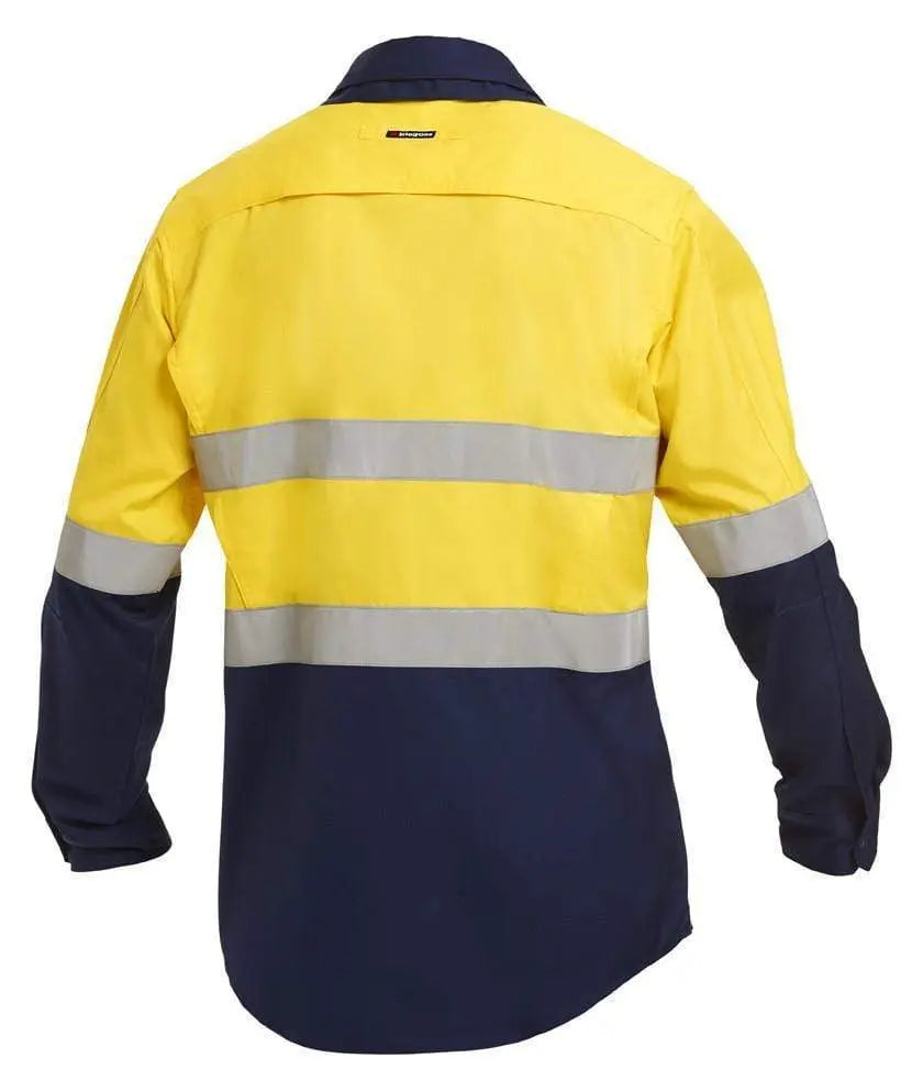 KingGee Long Sleeve Workcool 2 Hi-Vis Reflective Spliced Work Shirt K54880