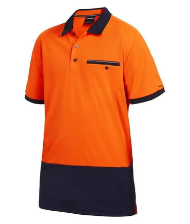 KingGee Workcool 2 Hyperfreeze Hi Vis Work Polo Shirt K54845 Metro Workwear.