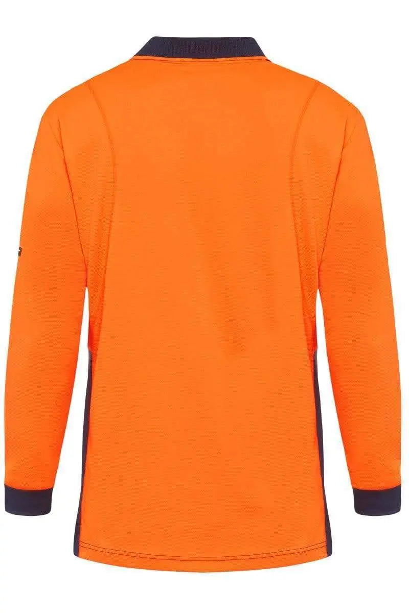 KingGee Work Wear KingGee Workcool Hyperfreeze Spliced Polo L/S K54235