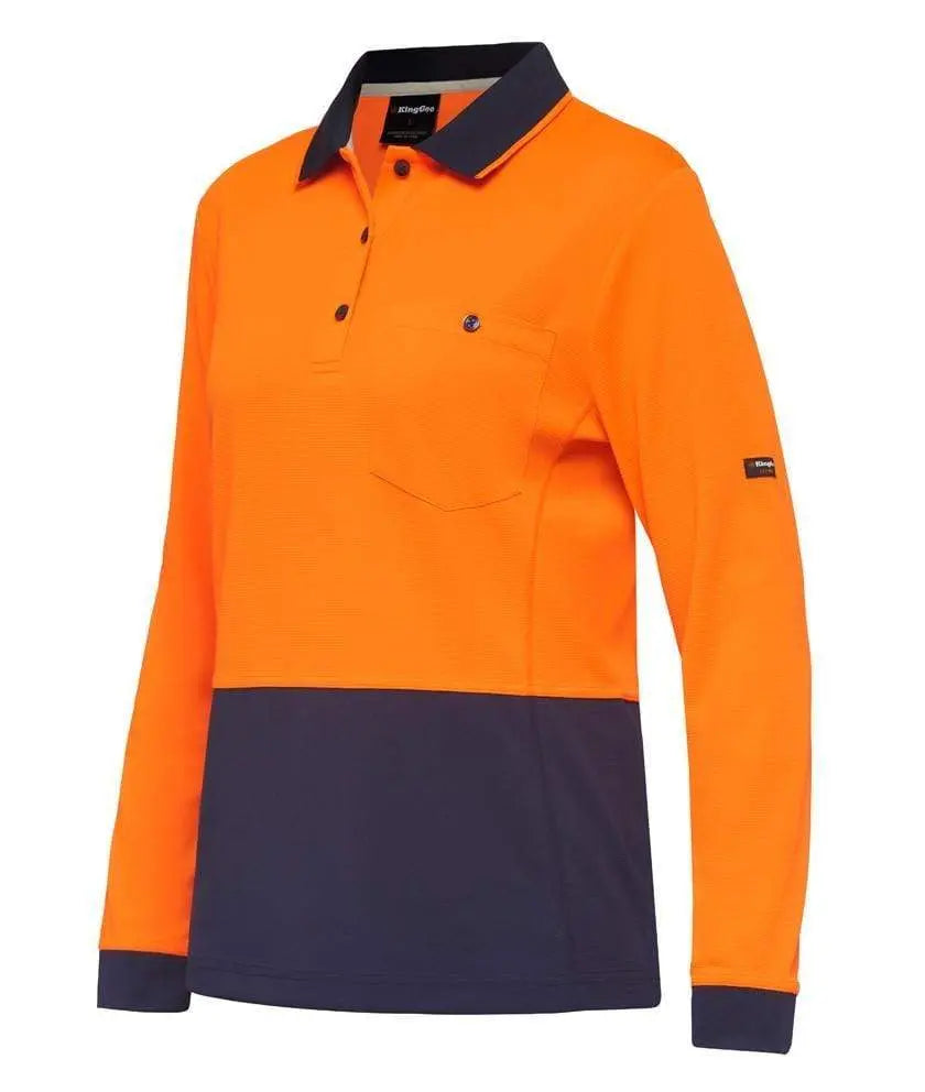 KingGee Workcool Hyperfreeze Spliced Womens Polo Shirt K44730 Metro Workwear.