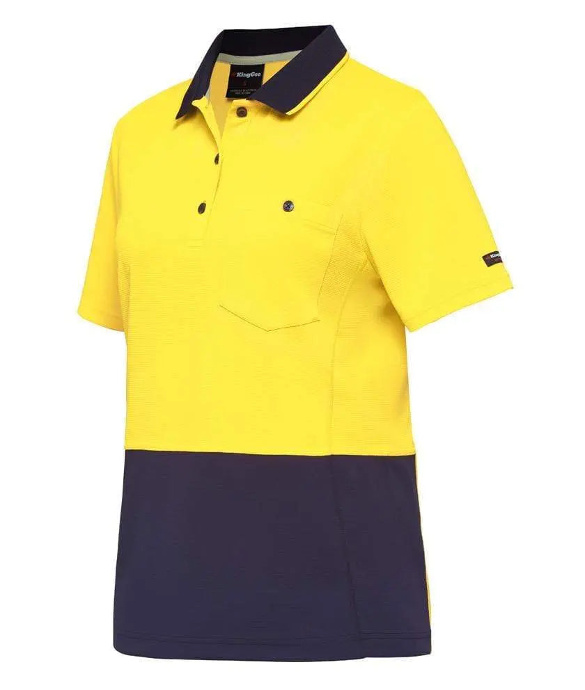 KingGee Workcool Hyperfreeze Spliced Women's Polo Shirt K44735 Metro Workwear.