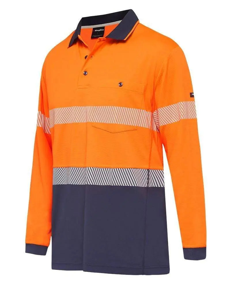 KingGee Workcool Hyperfreeze Spliced Taped Polo Shirt K54225 Metro Workwear.