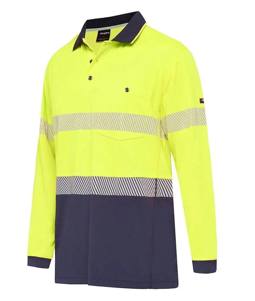 KingGee Workcool Hyperfreeze Spliced Taped Polo Shirt K54225 Metro Workwear.