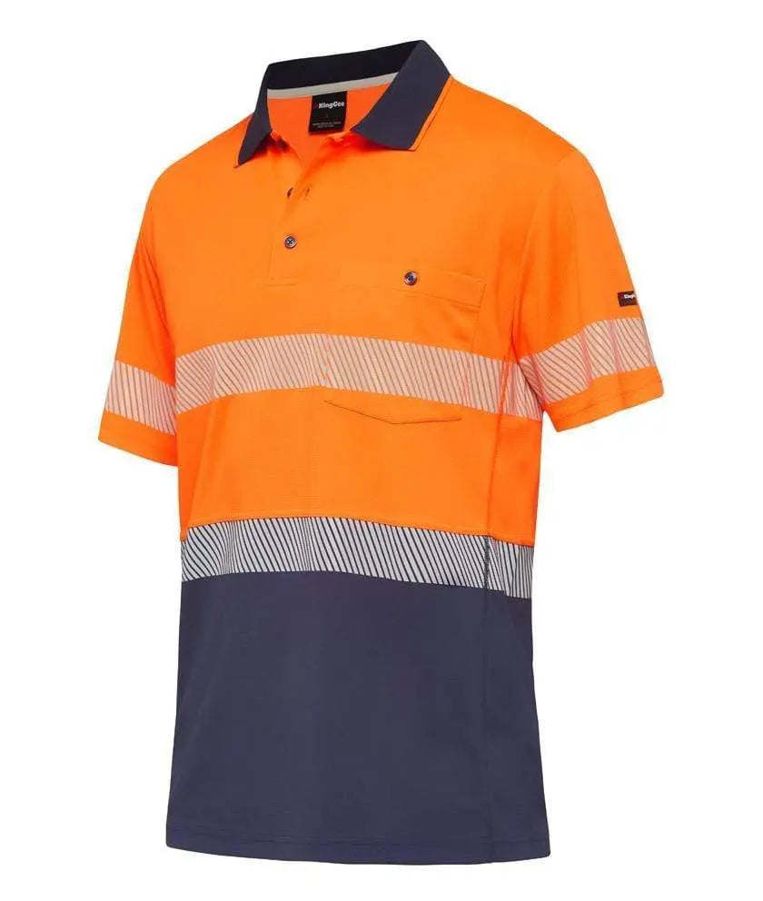 KingGee Workcool Hyperfreeze Spliced Taped Polo Shirt K54215 Metro Workwear.