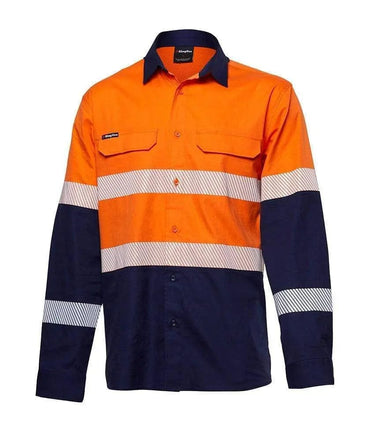 KingGee Workcool Pro Hi Vis Reflective Long Sleeve Work Shirt K54028