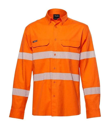KingGee Workcool Pro Hi Vis Reflective Long Sleeve Work Shirt K54031 Metro Workwear.
