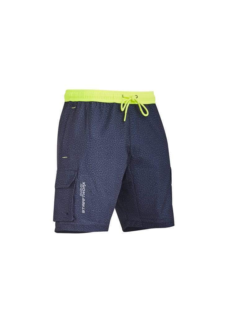 SYZMIK mens streetworx stretch work board short zs240 Metro Workwear.