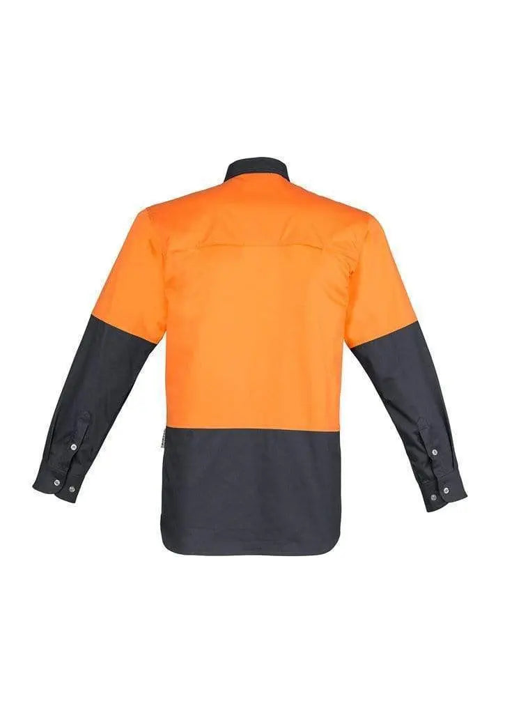 Syzmik Men’s Hi-Vis Spliced Industrial Shirt ZW122 Metro Workwear.