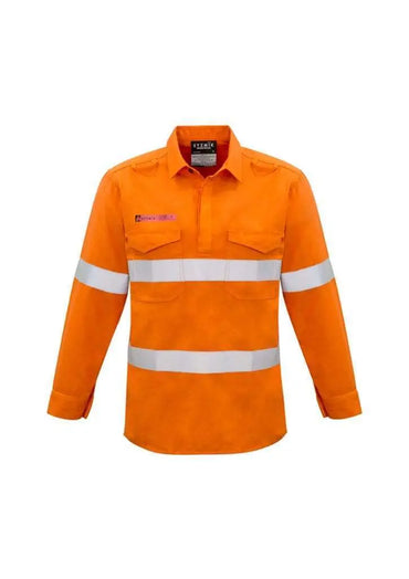 SYZMIK Men’s Closed Front Hoop Taped Shirt ZW134 Metro Workwear.