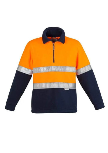 SYZMIK Men’s Hi-Vis Fleece Hoop Taped Jumper ZT461 Metro Workwear.