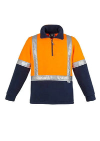 SYZMIK Men’s Hi-Vis Fleece Shoulder Taped Jumper ZT462 Metro Workwear.