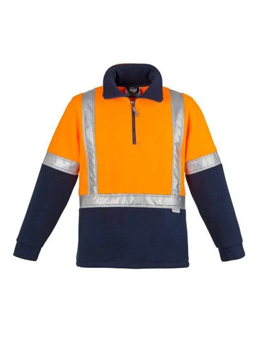 SYZMIK Men’s Hi-Vis Fleece Shoulder Taped Jumper ZT462 Metro Workwear.