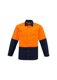 SYZMIK Men’s Hi Vis Spliced Shirt ZW138 Metro Workwear.