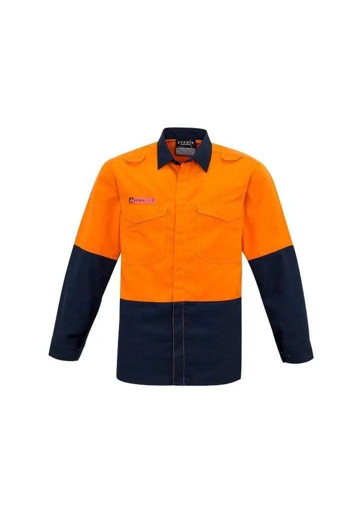 SYZMIK Men’s Hi Vis Spliced Shirt ZW138 Metro Workwear.