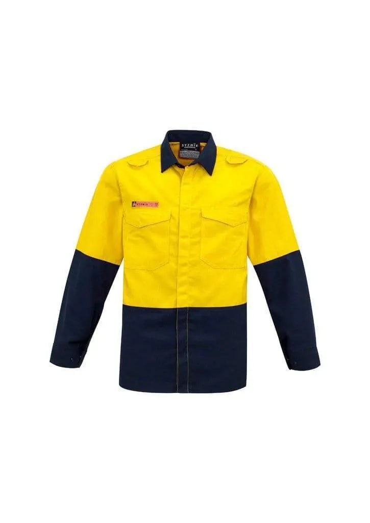 SYZMIK Men’s Hi Vis Spliced Shirt ZW138 Metro Workwear.