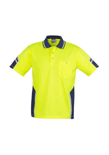 SYZMIK Men’s Hi Vis Squad Short Sleeve Polo ZH237