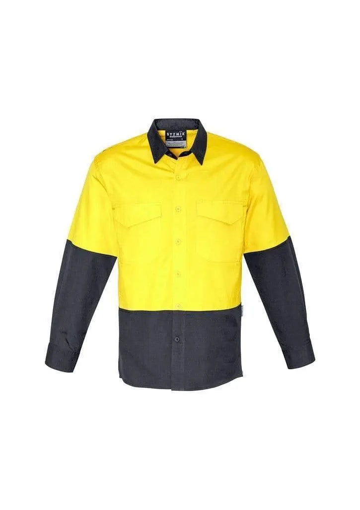 SYZMIK Men’s Rugged Cooling Hi-Vis Spliced Shirt ZW128 Metro Workwear.
