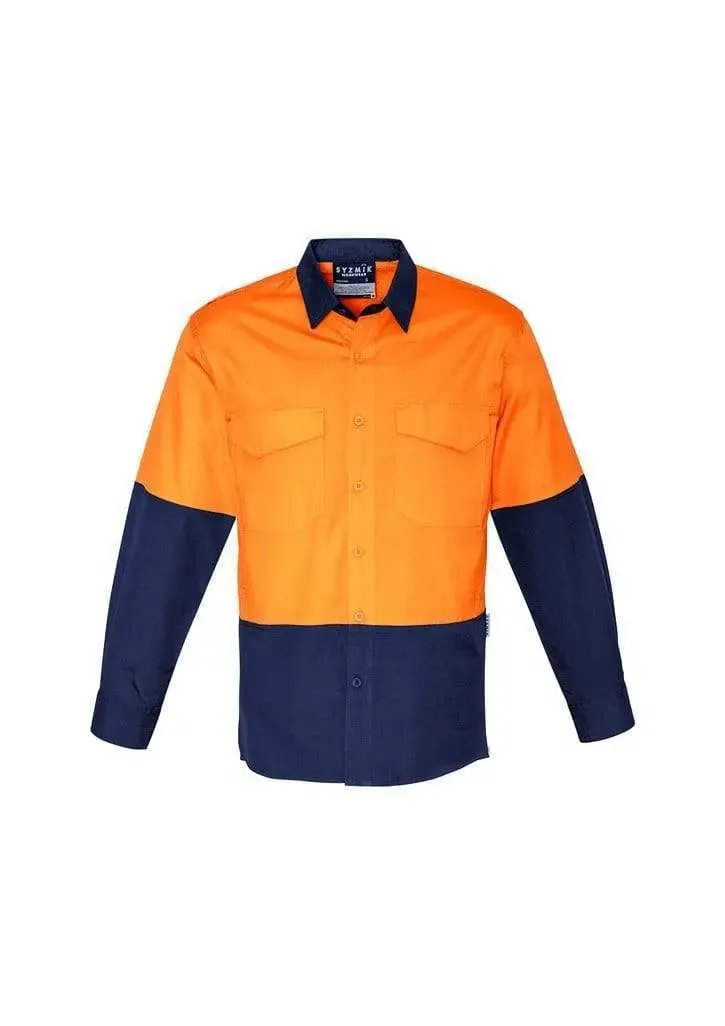 SYZMIK Men’s Rugged Cooling Hi-Vis Spliced Shirt ZW128