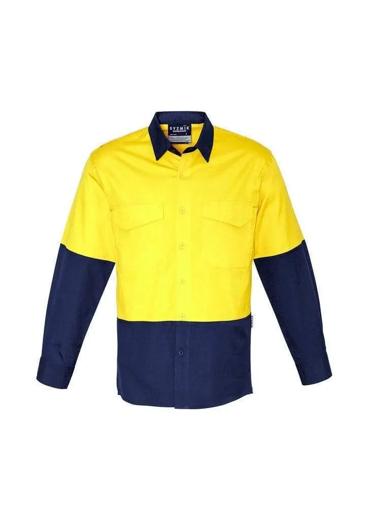 SYZMIK Men’s Rugged Cooling Hi-Vis Spliced Shirt ZW128
