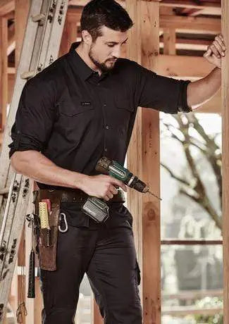 SYZMIK Men’s Rugged Cooling Men’s L/S Shirt ZW400 Metro Workwear.