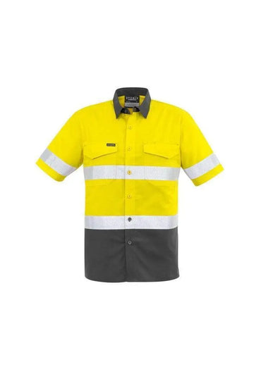 SYZMIK Men’s Rugged Cooling Taped Hi-Vis Spliced S/S Shirt ZW835