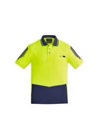 SYZMIK Men's Hi Vis Flux Polo ZH315 Metro Workwear.