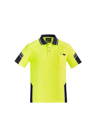 SYZMIK mens reinforced hi vis squad s/s polo zh465 Metro Workwear.