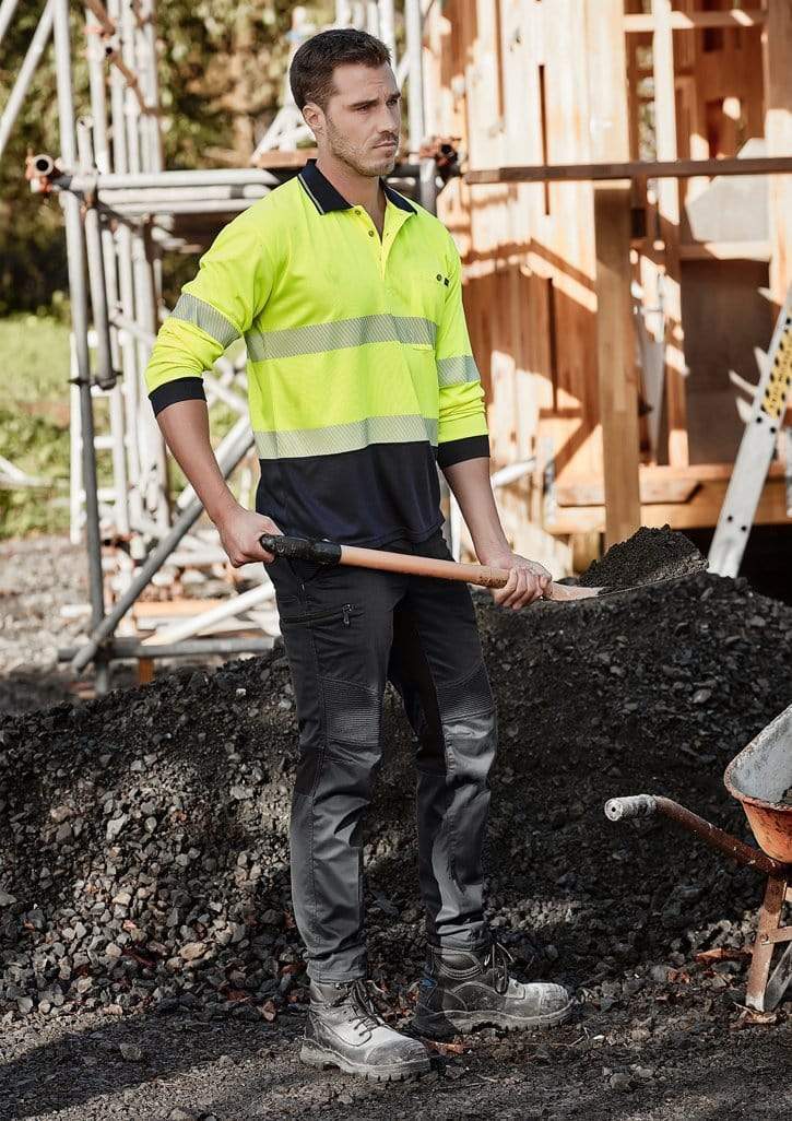 SYZMIK mens streetworx stretch pant non-cuffed zp320 Metro Workwear.