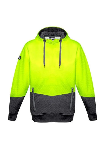 SYZMIK Unisex Hi-Vis Textured Jacquard Hoodie ZT477 Metro Workwear.