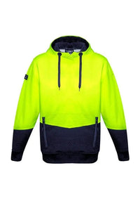 SYZMIK Unisex Hi-Vis Textured Jacquard Hoodie ZT477 Metro Workwear.