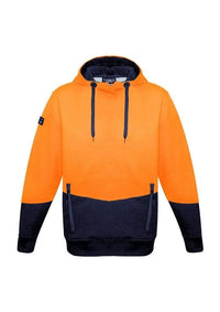 SYZMIK Unisex Hi-Vis Textured Jacquard Hoodie ZT477 Metro Workwear.