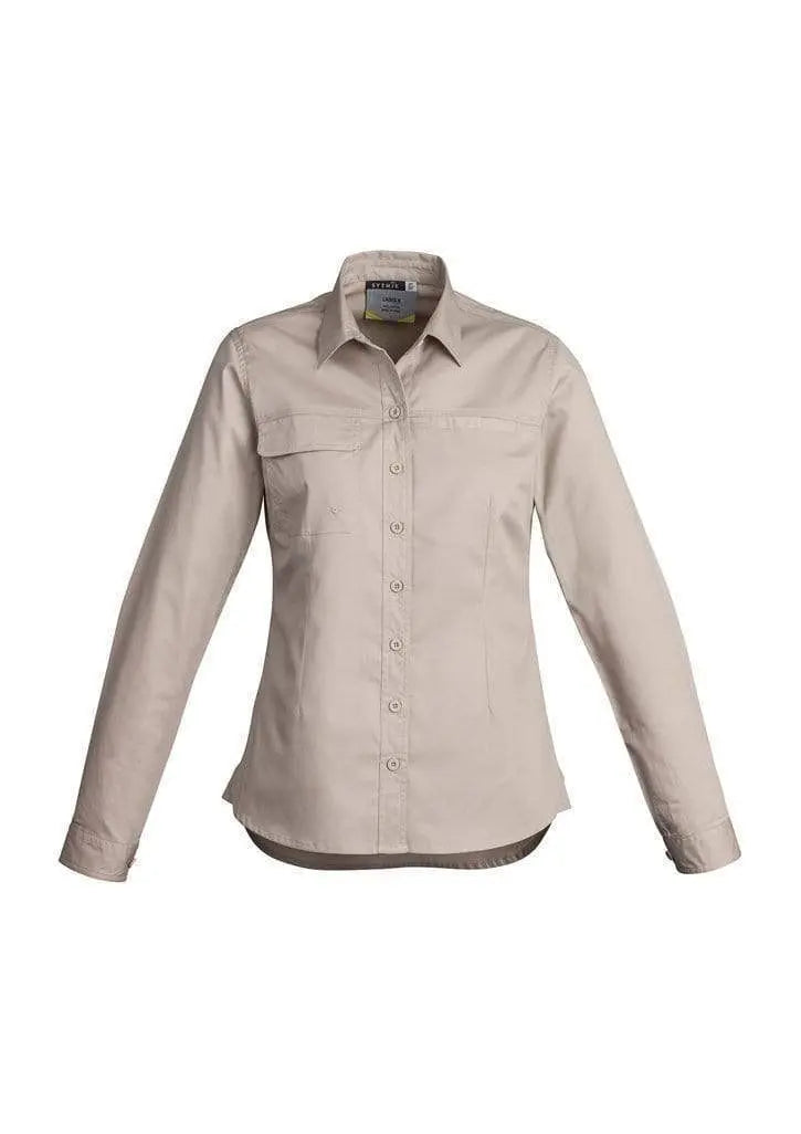 SYZMIK Women’s Lightweight Long Sleeve Tradie Shirt ZWL121 Metro Workwear.