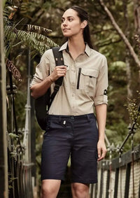 SYZMIK Women's Rugged Cooling Vented Shorts ZS704 Metro Workwear.