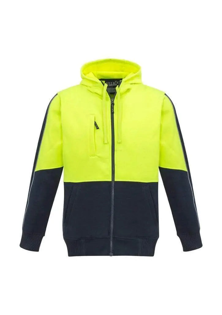 Syzmik Workwear Unisex Hi Vis Full Zip Hoodie ZT485 Metro Workwear.