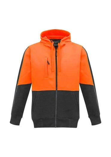 Syzmik Workwear Unisex Hi Vis Full Zip Hoodie ZT485 Metro Workwear.