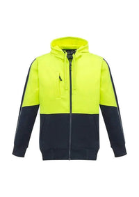 Syzmik Workwear Unisex Hi Vis Full Zip Hoodie ZT485 Metro Workwear.