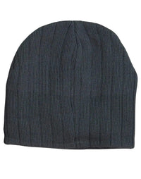 Cable Knit Beanie With Fleece Head Band CH64
