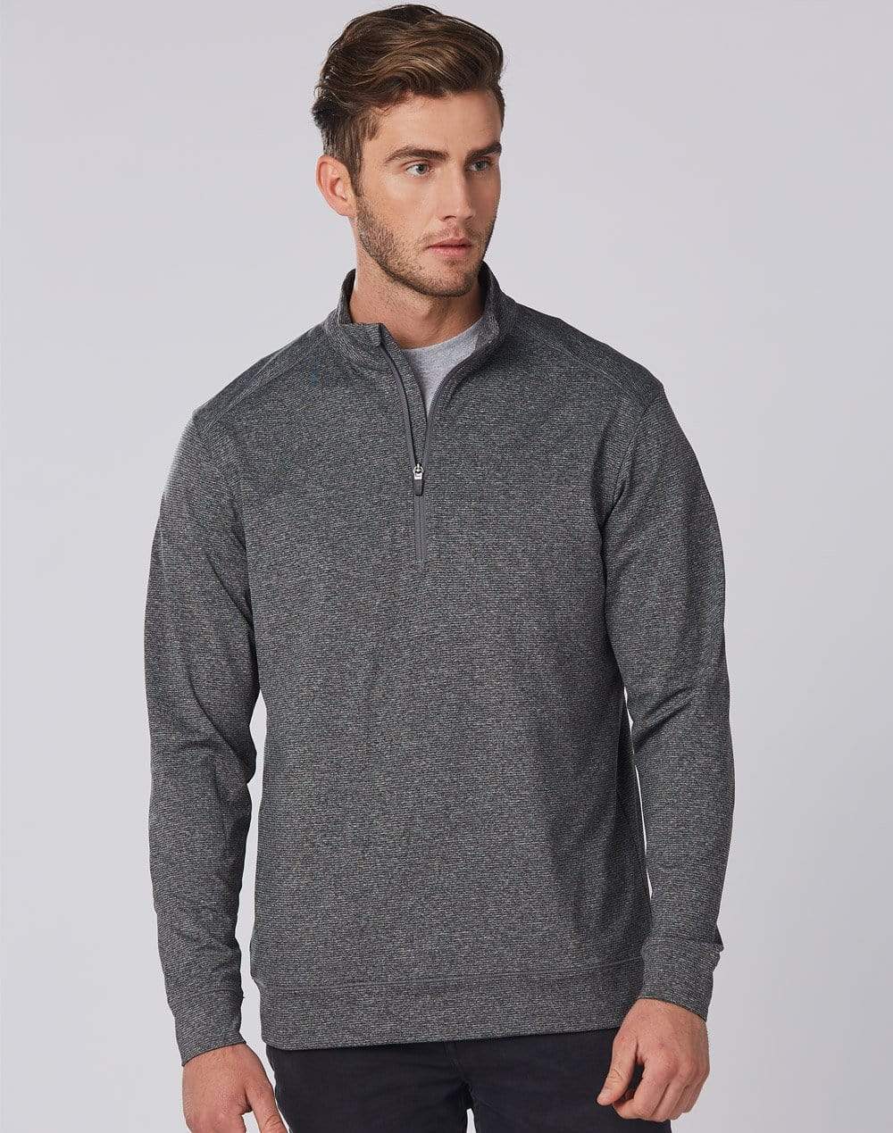 Winning Spirit Ultimate Half Zip Long Sleeve Sweat Top Mens FL25 Metro Workwear.