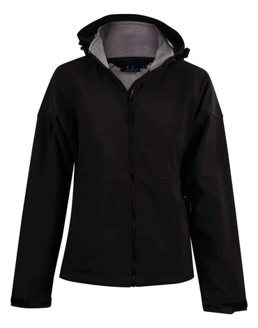 Winning Spirit Aspen Softshell Hood Jacket Ladies' Jk34 Metro Workwear.