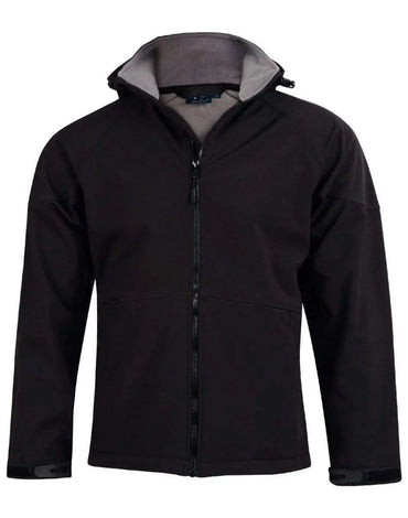 Winning Spirit Aspen Softshell Hood Jacket Men's Jk33 Metro Workwear.