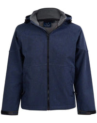 Winning Spirit Aspen Softshell Hood Jacket Men's Jk33 Metro Workwear.