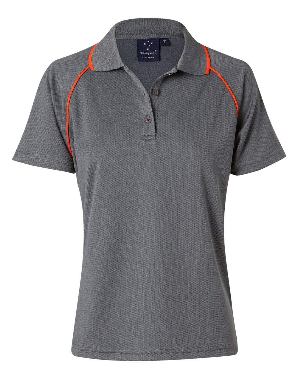 Winning Spirit Casual Wear Charcoal/Orange / 8 WINNING SPIRIT CHAMPION POLO Ladies' PS19