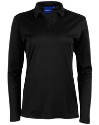 Winning Spirit Victory Plus TRUEDRY® long sleeve polo PS36B Casual Wear Winning Spirit Black 6 