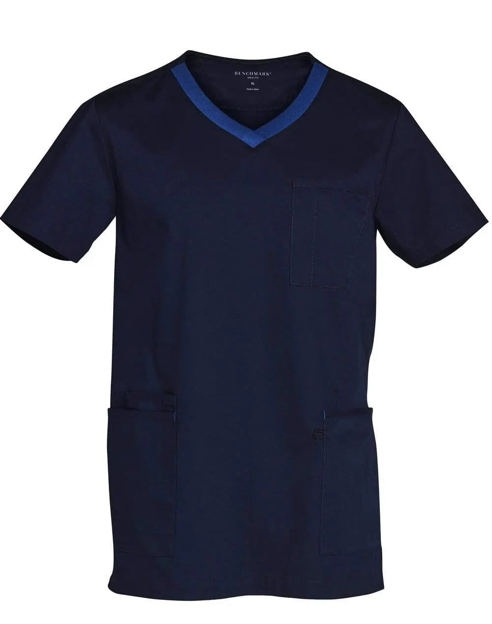 Winning Spirit Mens V-neck Trim Scrub Top M7650 Metro Workwear.