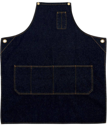 Winning Spirit East Village Denim Bib Apron Ap09 Metro Workwear.