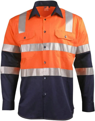 Winning Spirit Long Sleeve Biomotion Light Weight Safety Shirt X Back SW70