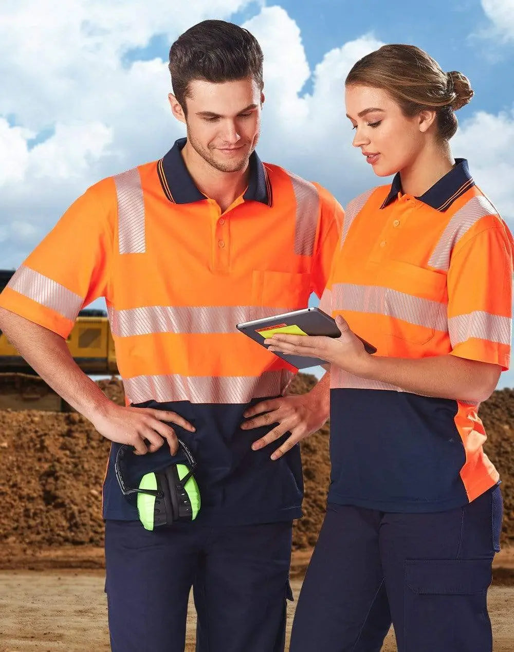 Winning Spirit UNISEX TRUEDRY® biomotion segmented polo SW73 Metro Workwear.