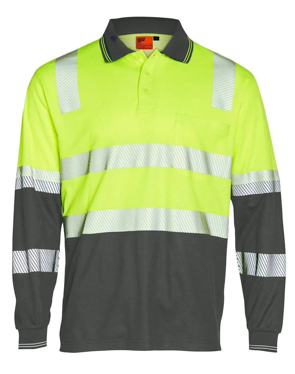 Winning Spirit unisex TRUEDRY® biomotion segmented safety polo SW74 Metro Workwear.